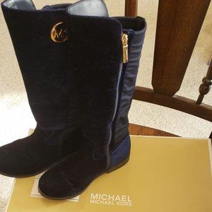 Michael Kors Blue Suede Boots size 2